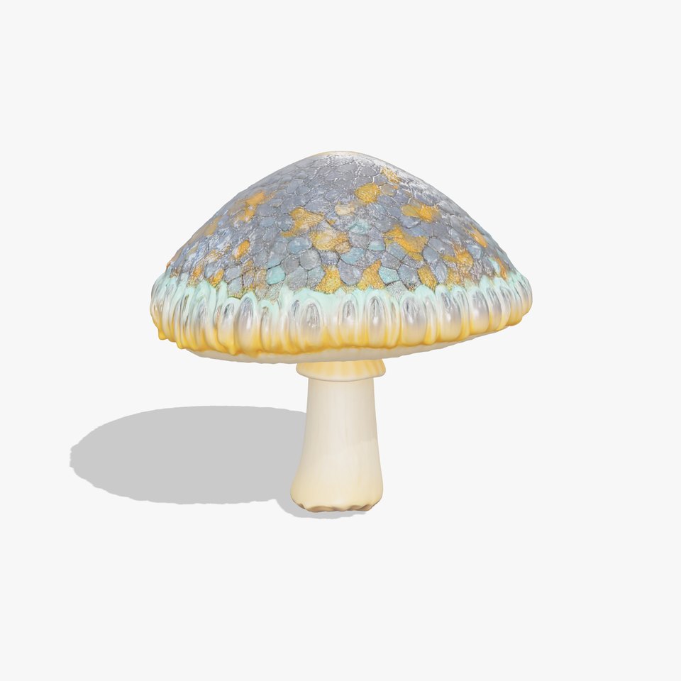 Iridescent Mushroom model pack